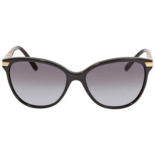 Women'S Black Cat Eye Sunglasses W/ Flex Hinges - BE4216 30018G - Made in Italy