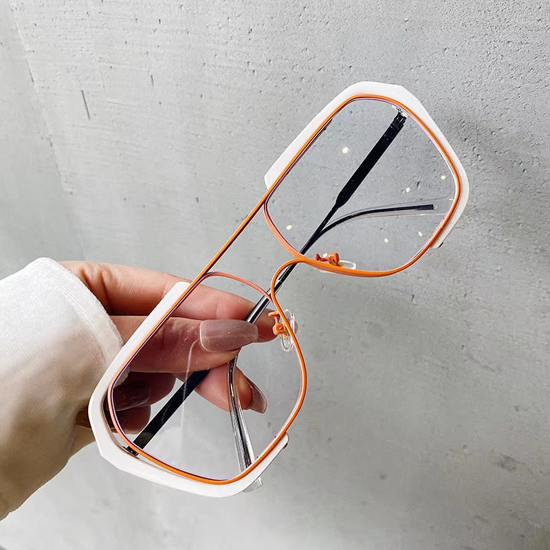 Oversized Sunglasses Women Fashion Sun Glasses for Women Brand Designer Vintage Glasses Men Square Sunglasses Men Metal Eyewear