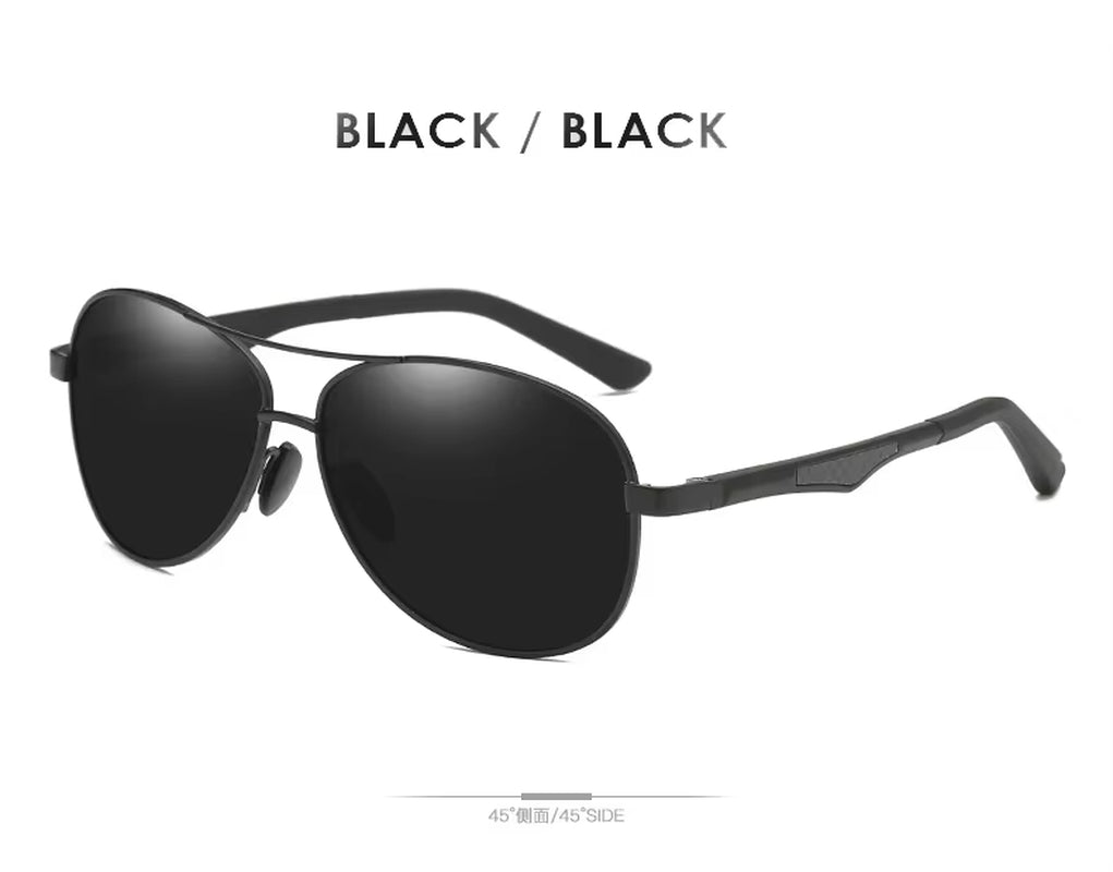 Sunglasses Men Polarized Sunglasses Aluminum Leg Frame UV400 Sun Glasses Classic Pilot Mirror Sunglasses Men
