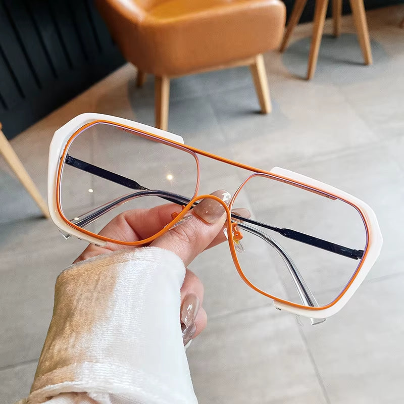 Oversized Sunglasses Women Fashion Sun Glasses for Women Brand Designer Vintage Glasses Men Square Sunglasses Men Metal Eyewear